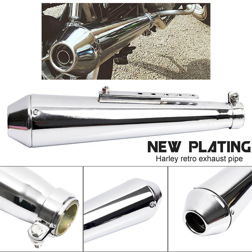 Amazon | liuzhuo ハレ スリップオンマフラー バイクサイレンサー 38mm